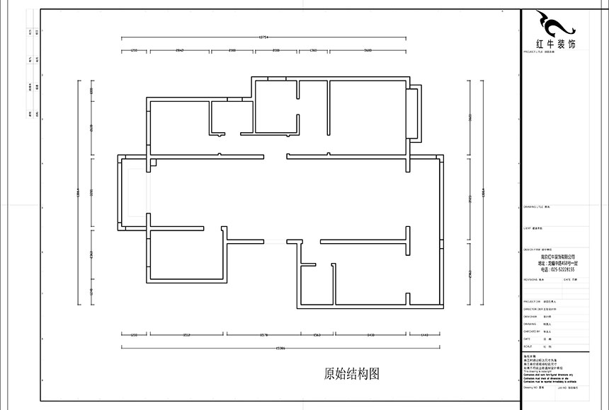 860x580_蔡成昊_南京中冶盛世濱江175㎡現(xiàn)代風格裝修_原始結構圖
