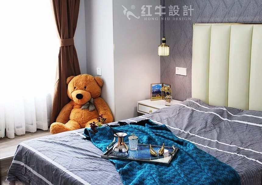 南京春江紫宸90㎡簡約風格--家有“小熊”07臥室設計