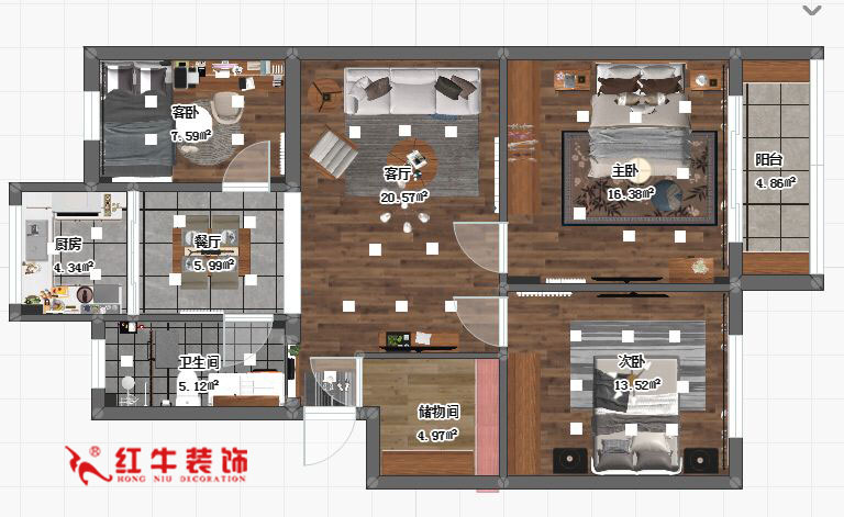蔣琛_九條巷106㎡現代風“養(yǎng)老房”裝修，給設計做減法！01+logo