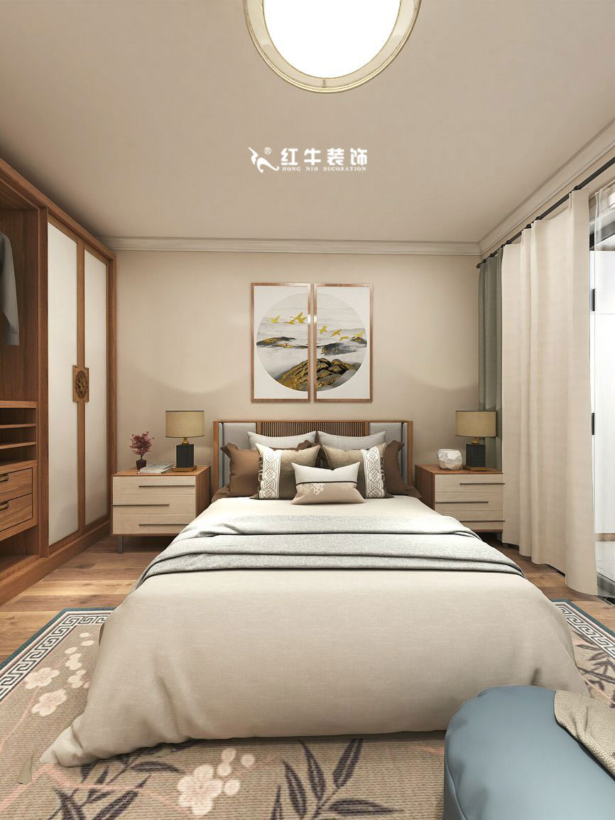 蔣琛_九條巷106㎡現代風“養(yǎng)老房”裝修，給設計做減法！07主臥+logo