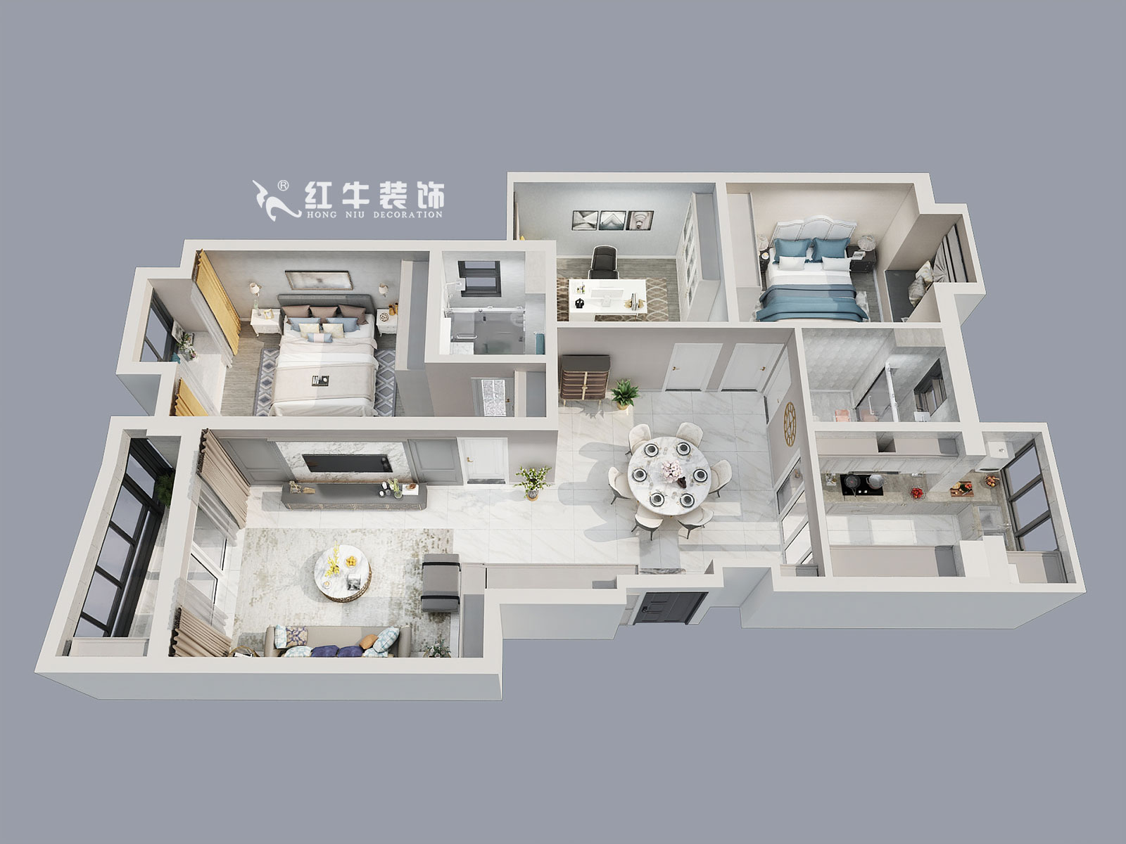 蔡成昊_大地豪庭4-1-602-128㎡-簡歐風格_鳥瞰圖+logo