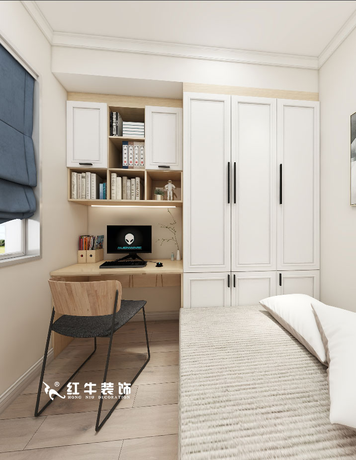 顧娟_金地都會意境118㎡現(xiàn)代風格--弧形沙發(fā)設計，獨特有創(chuàng)意！10書房設計+
