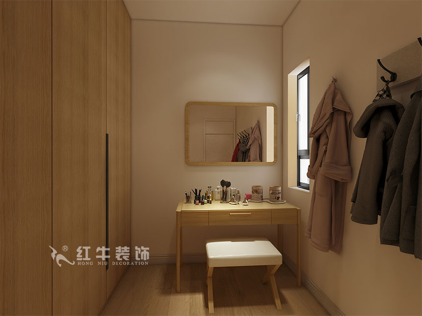 魏利利_津橋華府82㎡現(xiàn)代簡(jiǎn)約｜顛覆傳統(tǒng)客廳，即是休閑書(shū)吧又是影院11衣帽間