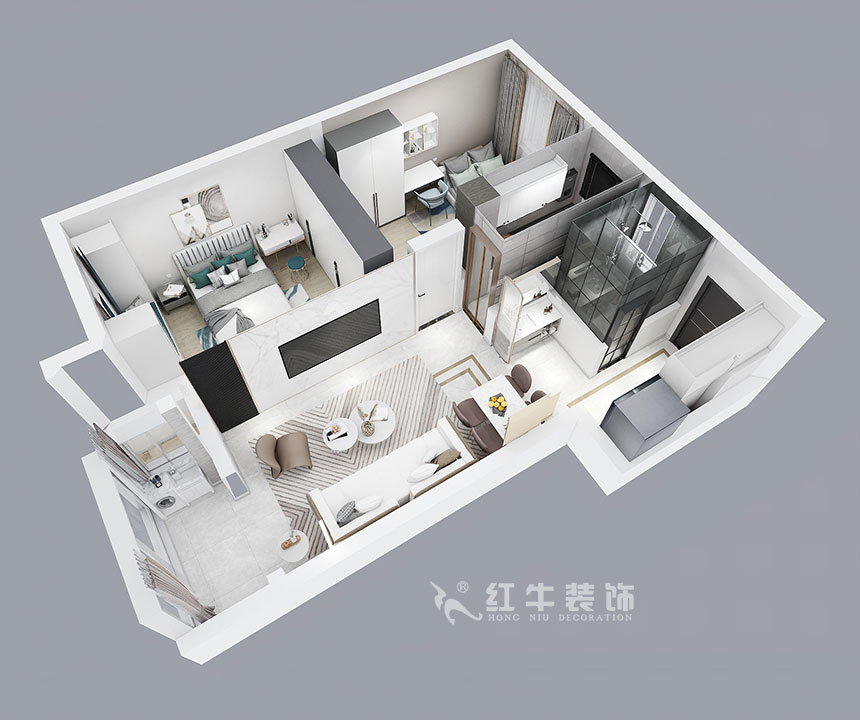 朱明琪_紫楊佳園24-3-910-87㎡-現(xiàn)代簡(jiǎn)約風(fēng)格_2室2廳1衛(wèi)（新房裝修）_成品家￥120000_全包10萬(wàn)00_04鳥瞰圖
