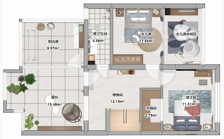 吳波｜錢(qián)塘望景20-2-505-140㎡-現(xiàn)代風(fēng)格｜4室2廳2衛(wèi)｜舊房裝修｜定制家￥171024｜全包17