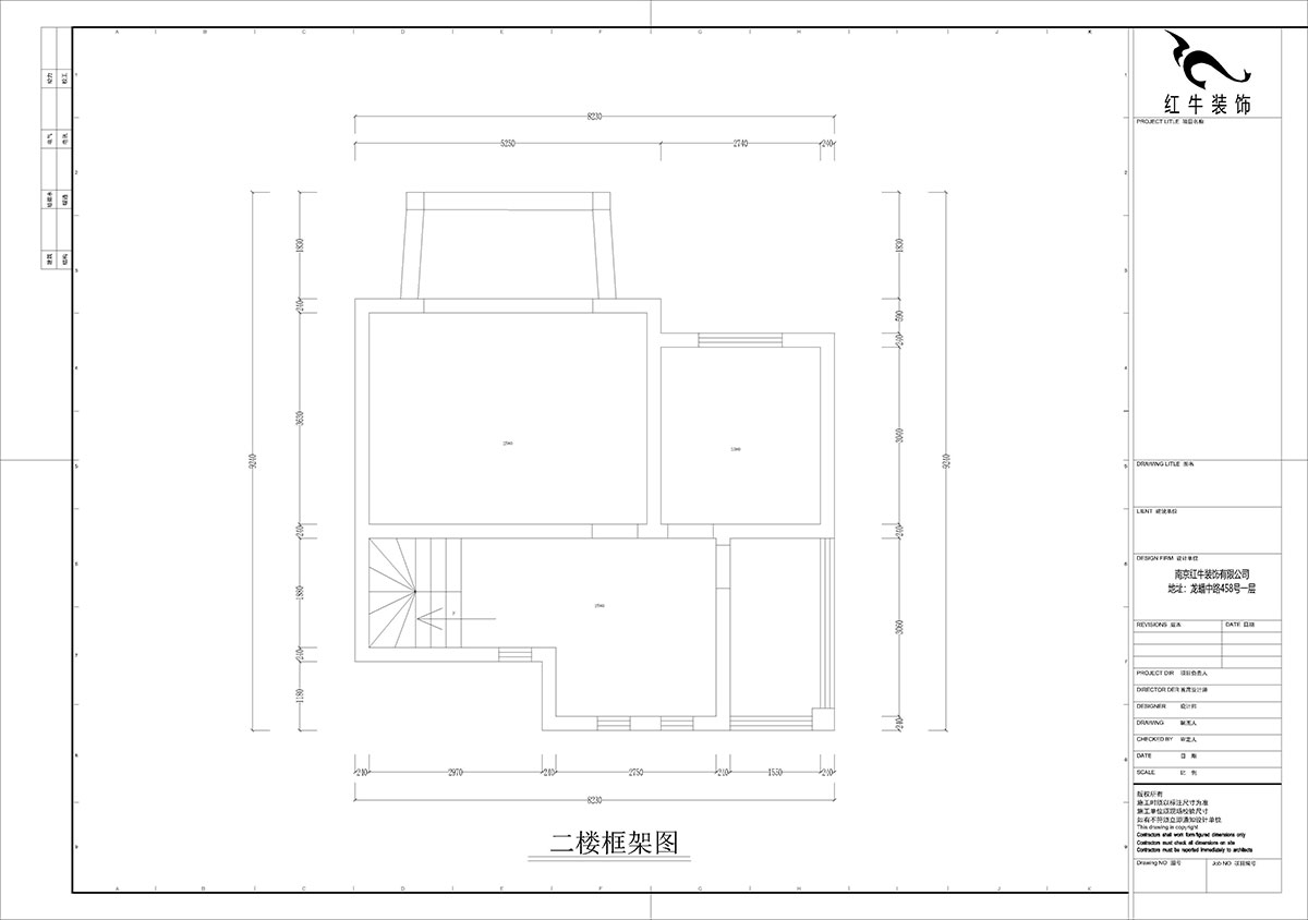 孟憲濤｜養(yǎng)龍山莊D-11B-120㎡-現(xiàn)代簡(jiǎn)約風(fēng)格｜3室2廳2衛(wèi)｜老房裝修｜定制家｜全包14萬｜00_03二樓框架圖