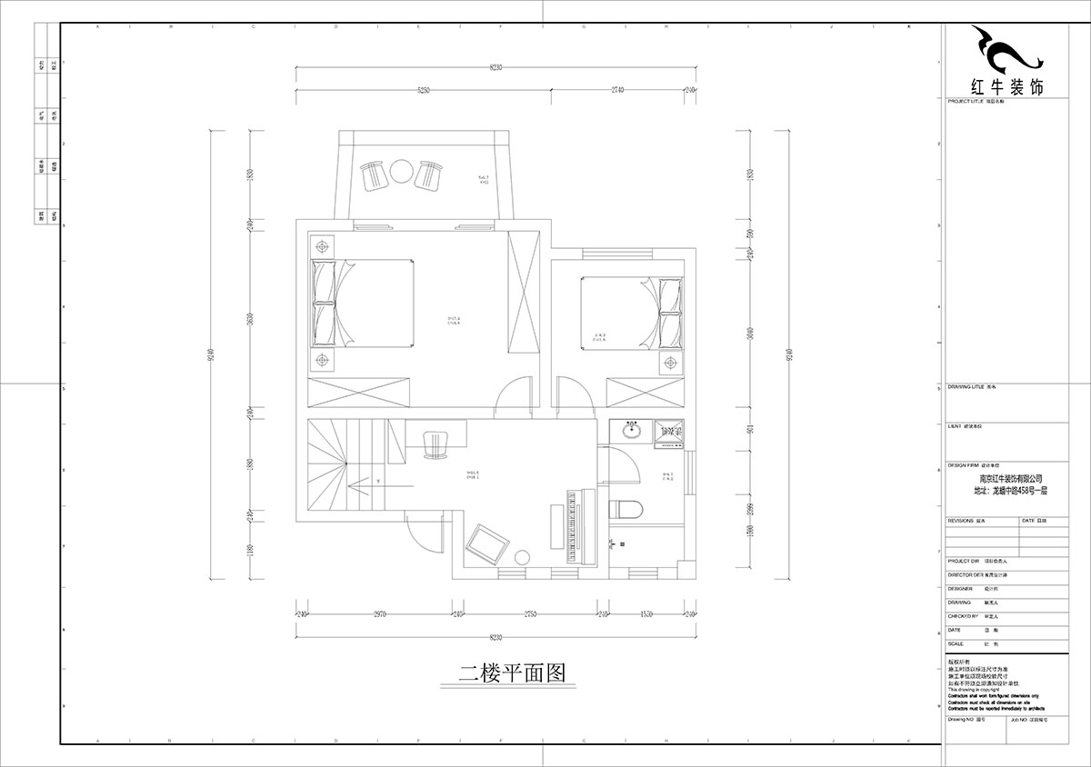 孟憲濤｜養(yǎng)龍山莊D-11B-120㎡-現(xiàn)代簡(jiǎn)約風(fēng)格｜3室2廳2衛(wèi)｜老房裝修｜定制家｜全包14萬｜00_04二樓平面圖