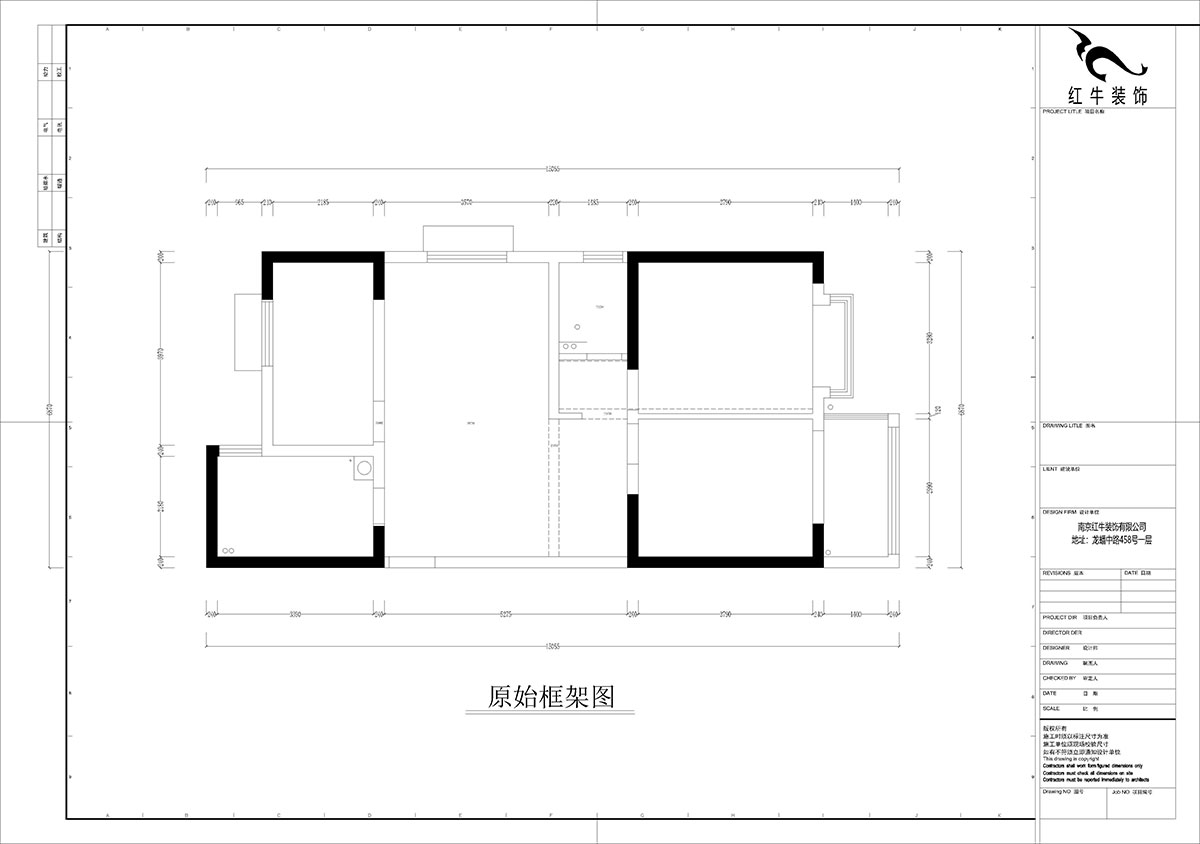 孟憲濤｜觀泓雅苑A區(qū)6-2101-115㎡-法式南洋復(fù)古風格｜3室1廳2衛(wèi)｜新房裝修｜定制家｜全包16萬｜00_01原始框架圖