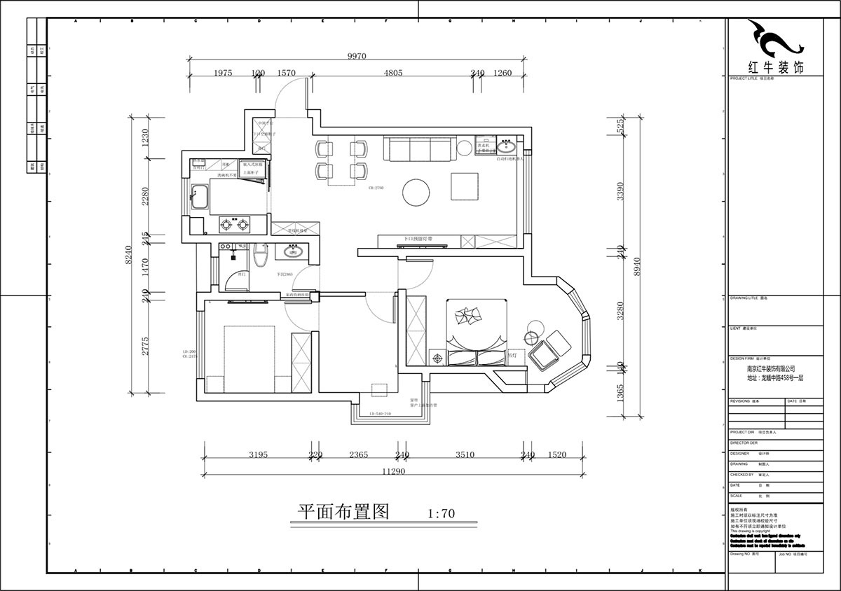 蔣?。心鲜兰o雅苑二期4-504-93㎡-現(xiàn)代簡約風格｜3室1廳1衛(wèi)｜毛坯房裝修｜定制家｜全包12萬｜00_02平面布置圖