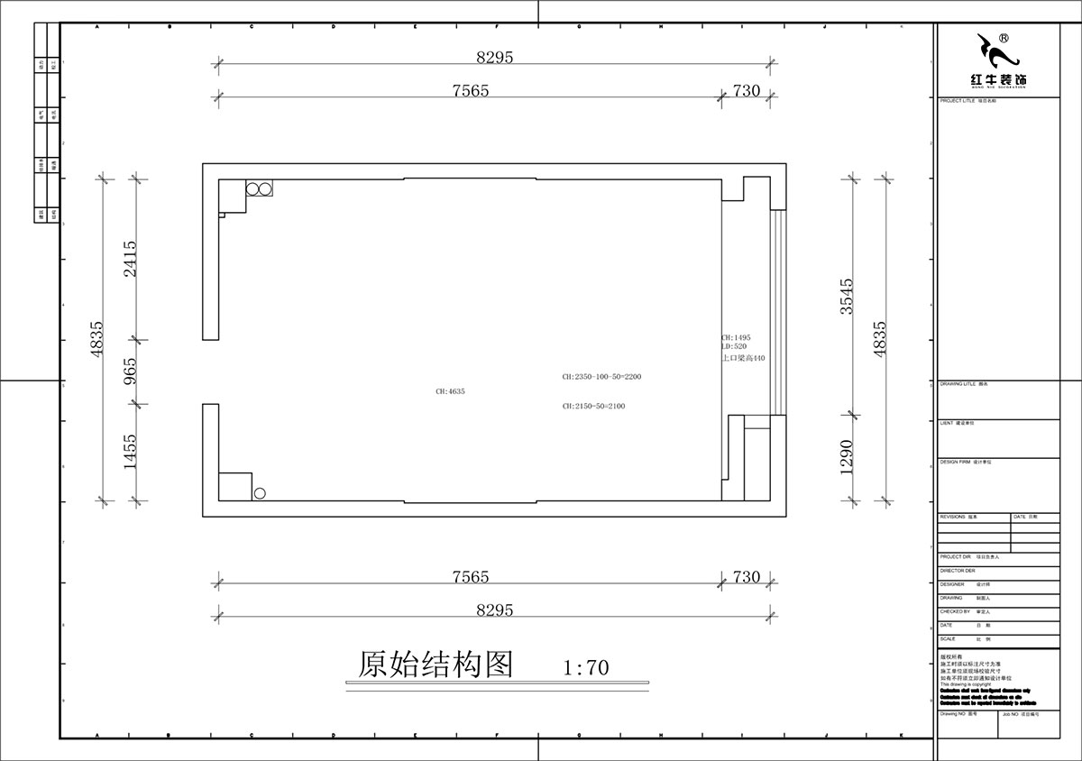 蔣?。谛陪K岸中心5號(hào)樓1218室-50㎡挑高-現(xiàn)代簡(jiǎn)約風(fēng)格｜3室2廳2衛(wèi)｜老房裝修｜定制家｜全包12萬(wàn)｜00_01原始結(jié)構(gòu)圖