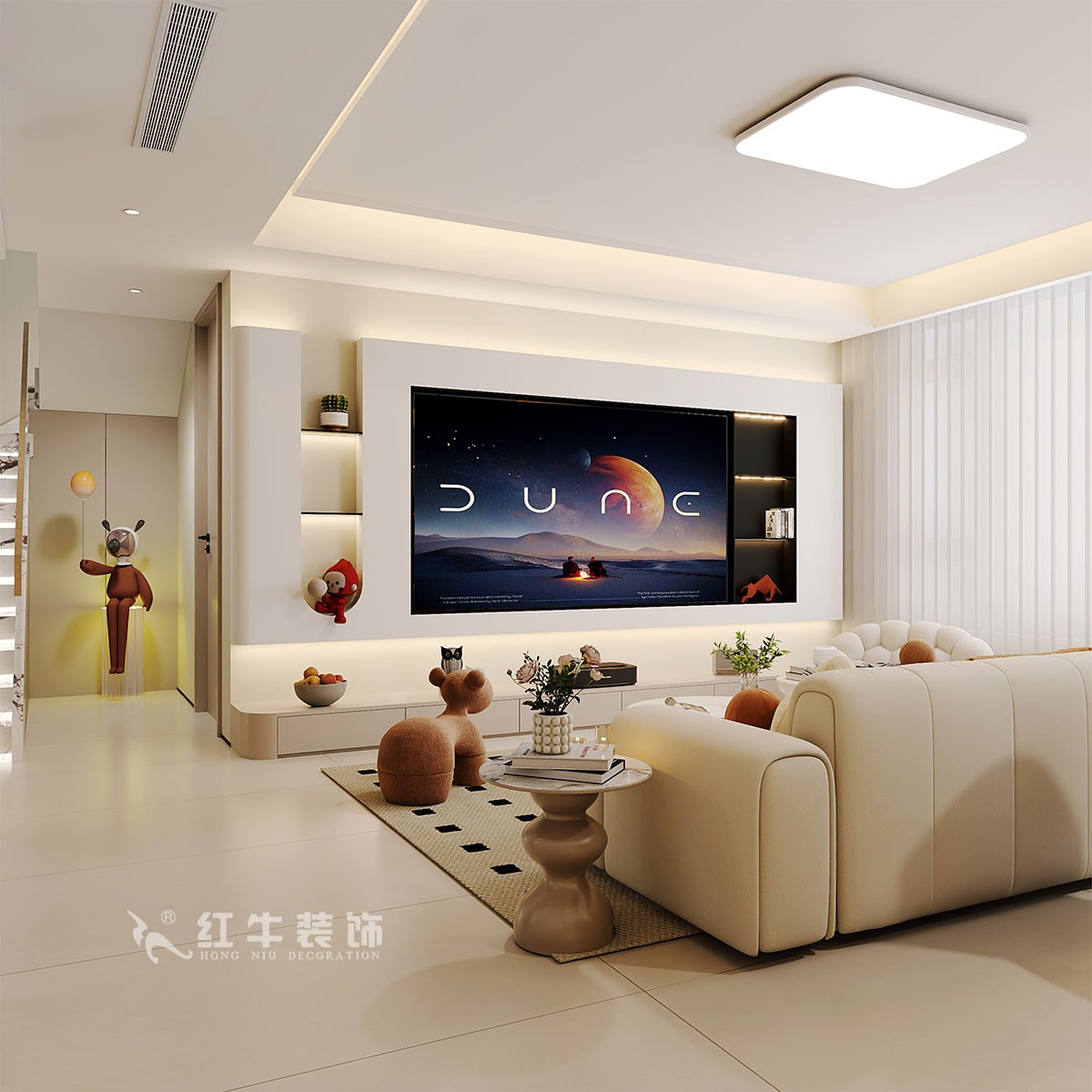 南京138㎡現(xiàn)代復(fù)式裝修，美學(xué)與家居共生！